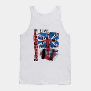 Revolution Union Jack Trash Polka Art T-shirt Tank Top